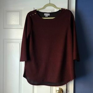 Burgundy top